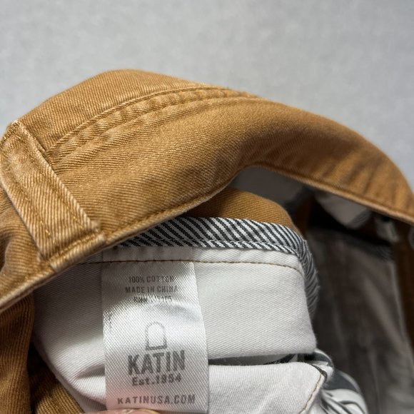 Katin Shorts Mens 33 Brown Chino Flat Front Casual Beach 8 Inseam Cotton (Tag 34 - Picture 8 of 9